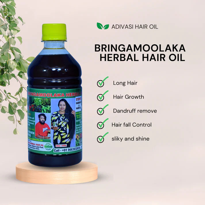 Adivasi Bringa Herbal Hair Growth Oil (100% Original)